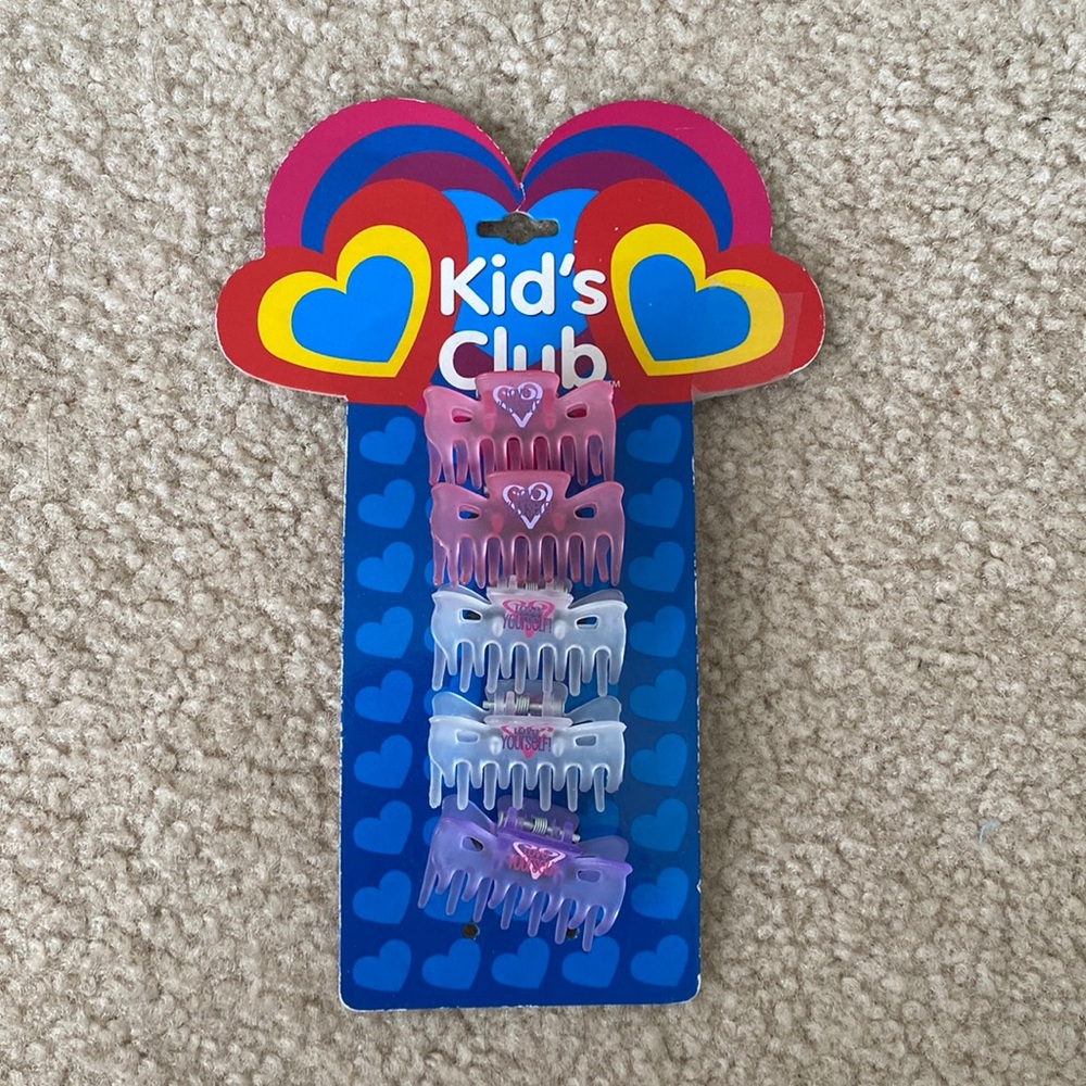 Set of 5 kids hair clips